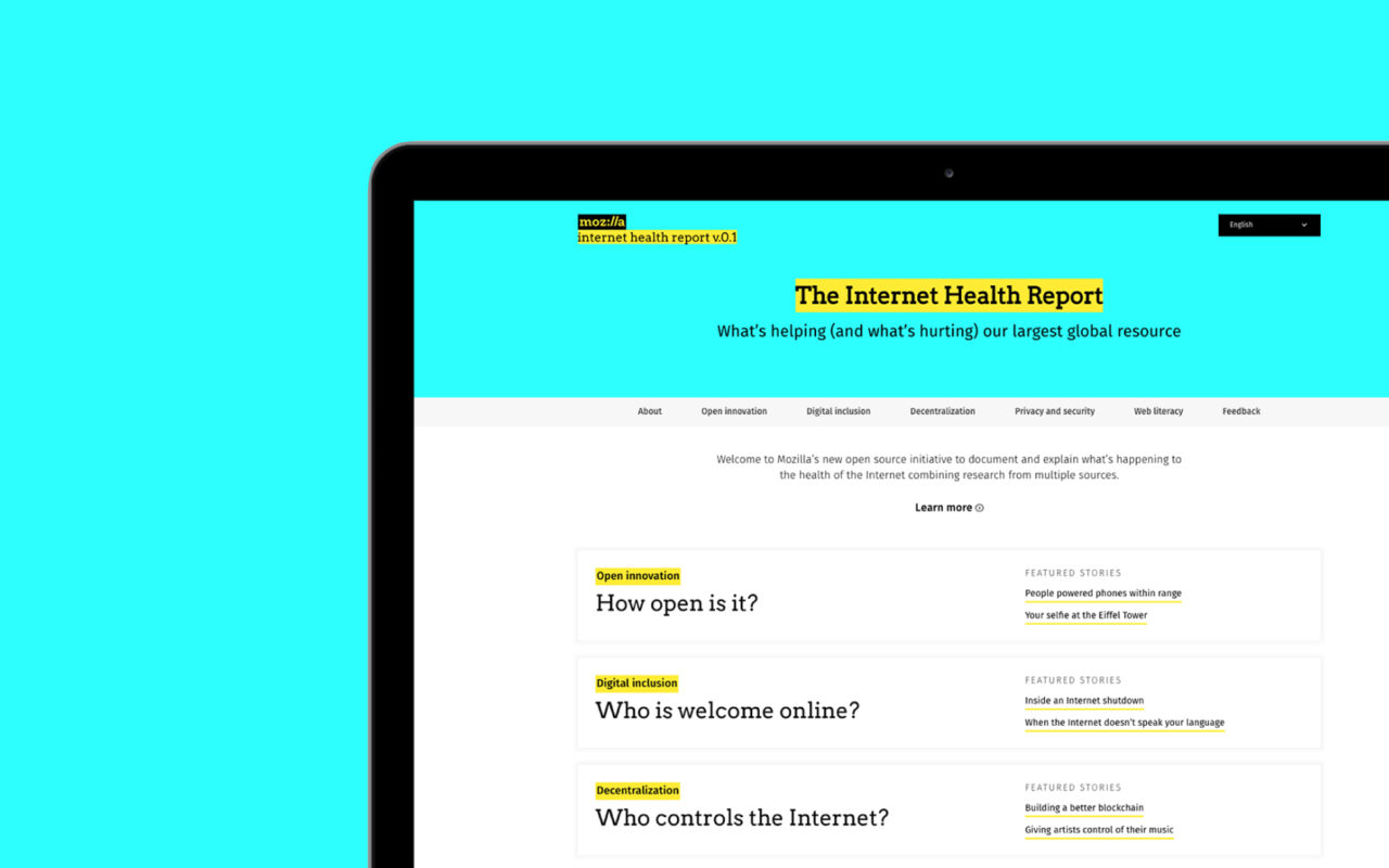Mozilla: The Internet Health Report - Nice and Serious
